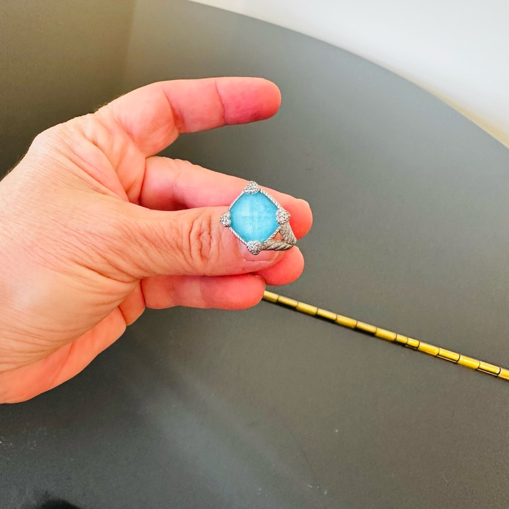 Judith Ripka Luxury Vintage Retro Designer Couture Runway RARE Authentic Ring - Picture 10 of 17